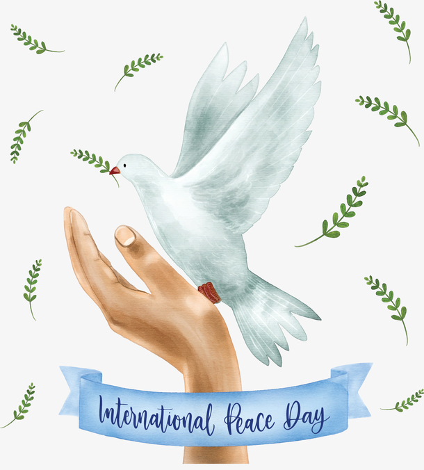 手绘风国际和平日