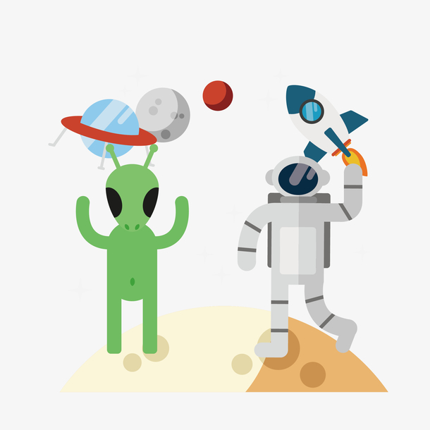 太空火星人宇航员