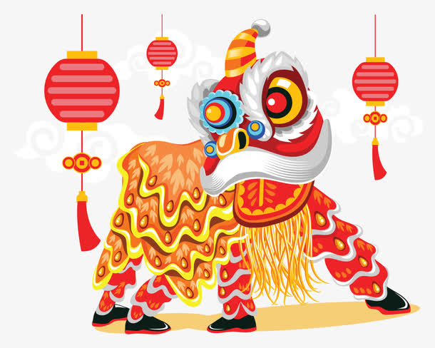 舞狮简笔画