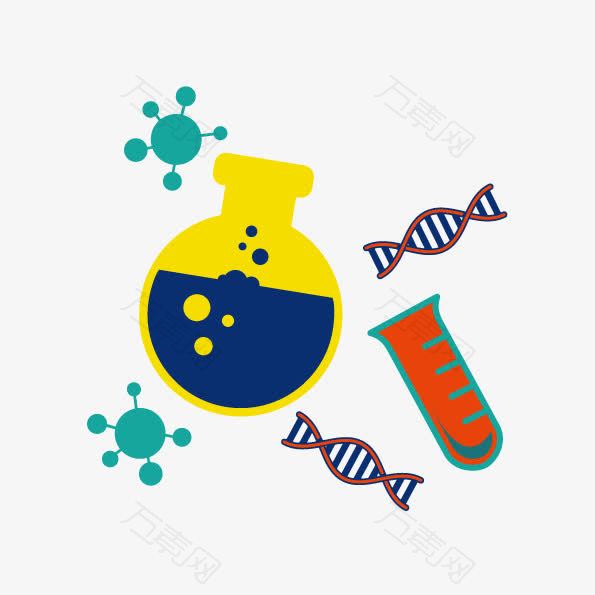 矢量化学生物实验用具
