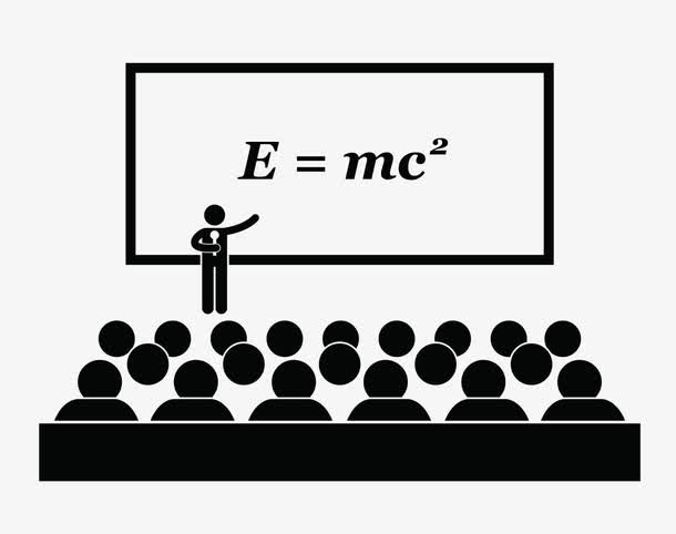 黑白色教室教学情形标识