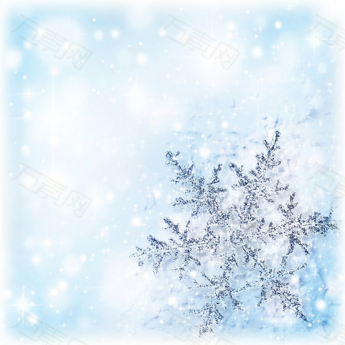 万素网 背景图片 主图/直通车 梦幻 冬季梦幻雪花背景  图片素材详细