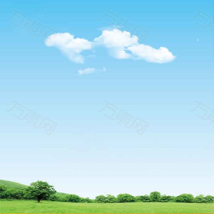 蓝色大自然户外运动服饰背景