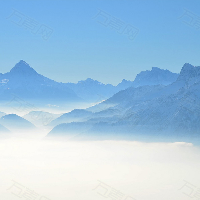朦胧远山主图背景素材