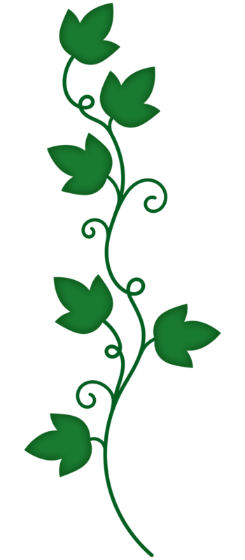 卡通绿色藤蔓装饰素材