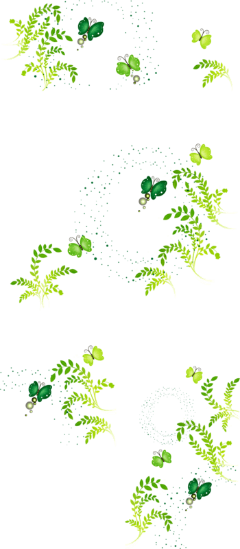 绿色花纹