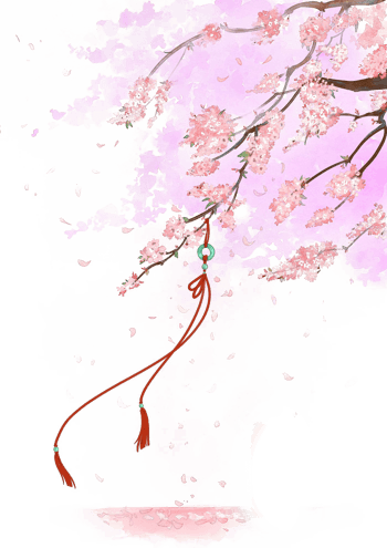 盛开桃花