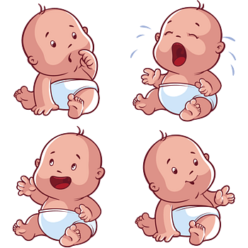 4款可爱婴儿表情