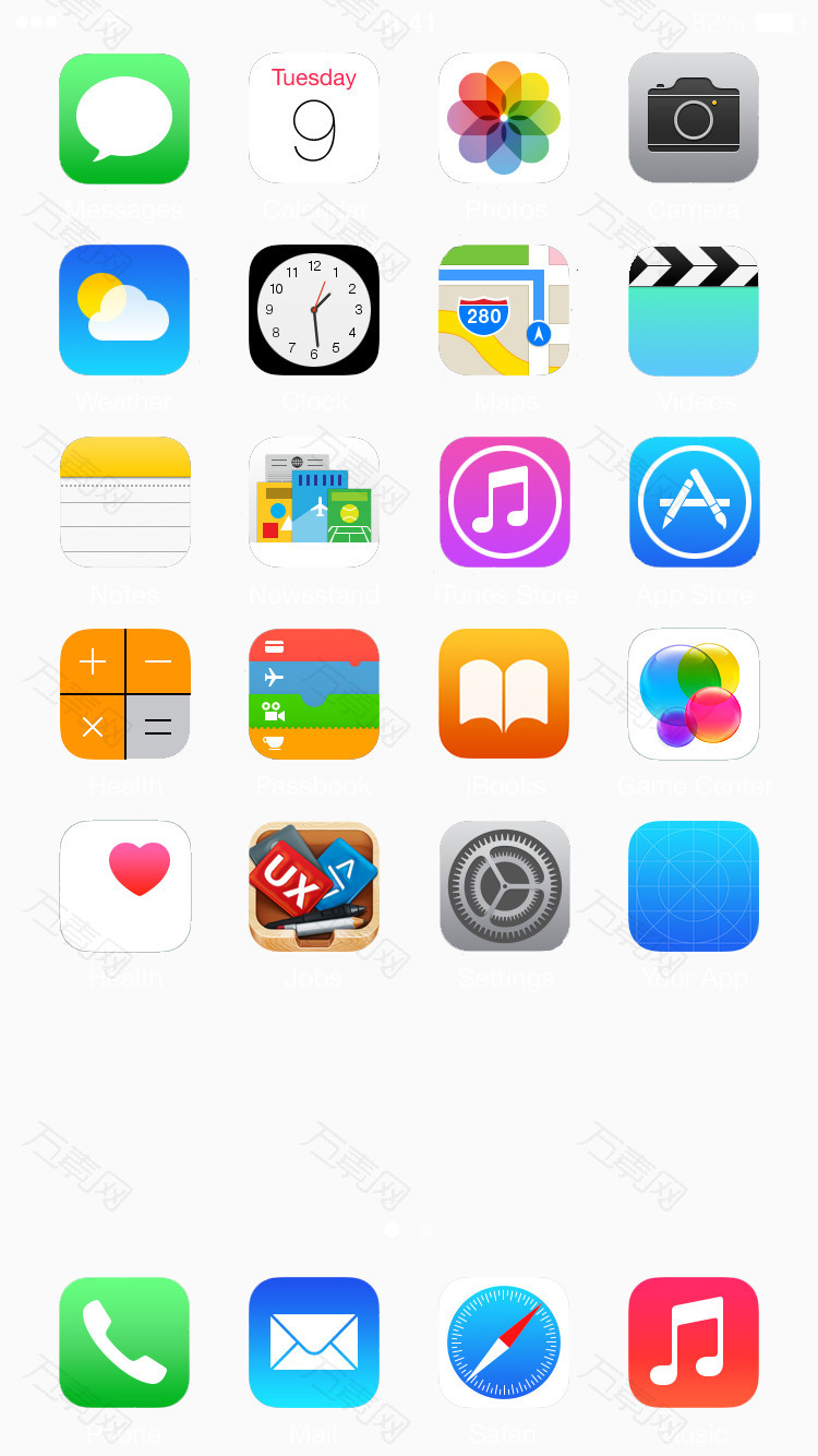 6苹果手机图标模板万素网提供iphone6苹果手机图标模板装饰元素素材