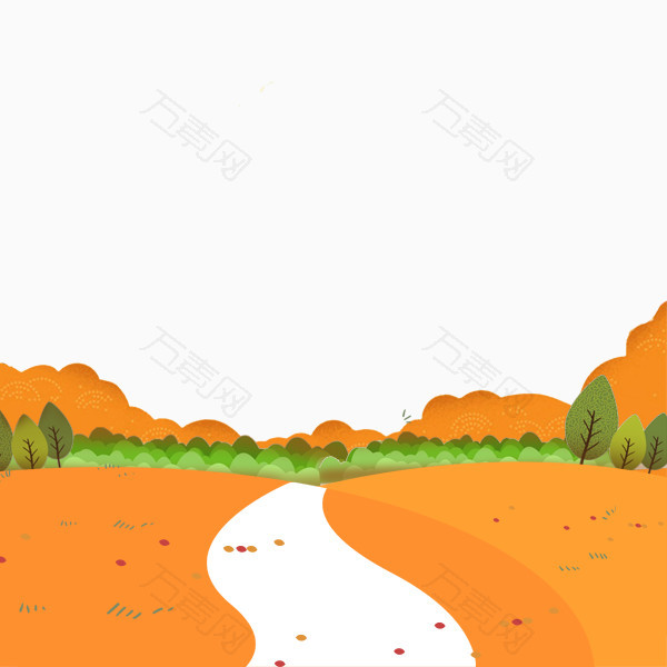 手绘卡通场景