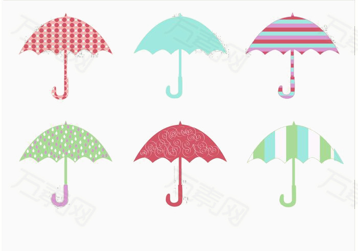 卡通雨伞合集