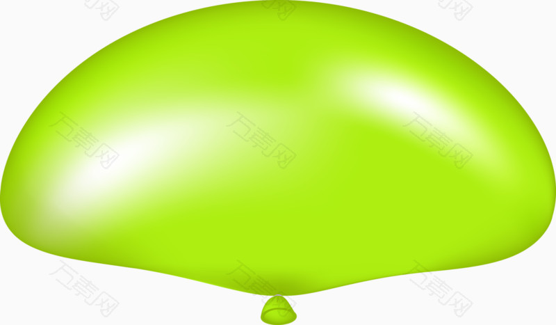 绿色不规则气球