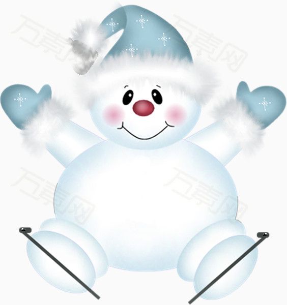 q版雪人图片素材