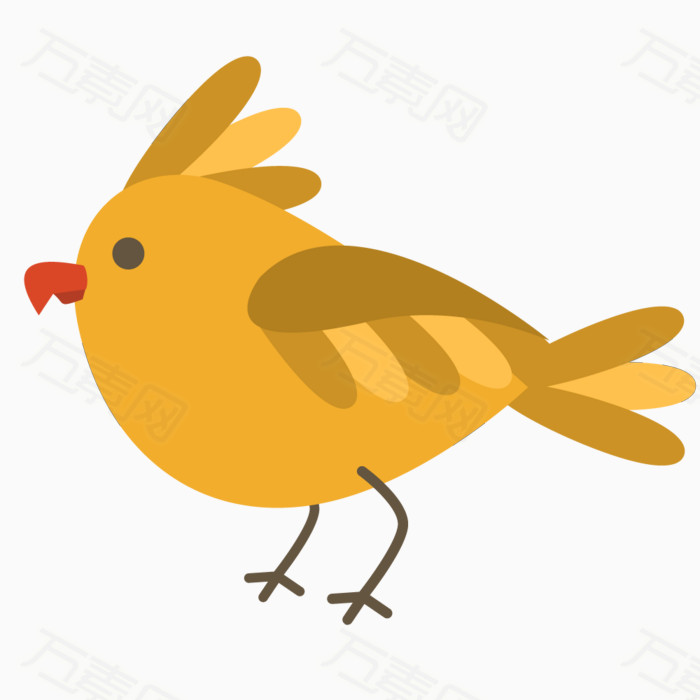 卡通手绘小鸟