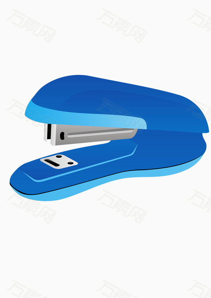 彩色 蓝色 订书机                  万素网提供订书机png设计素材