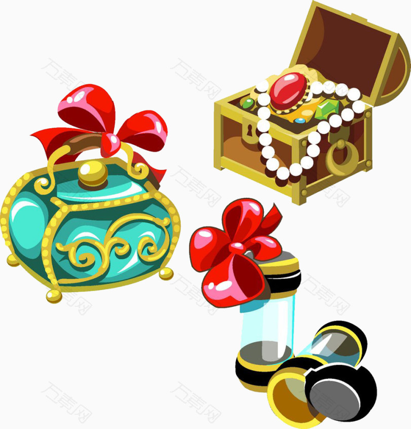 珠宝盒子装饰元素