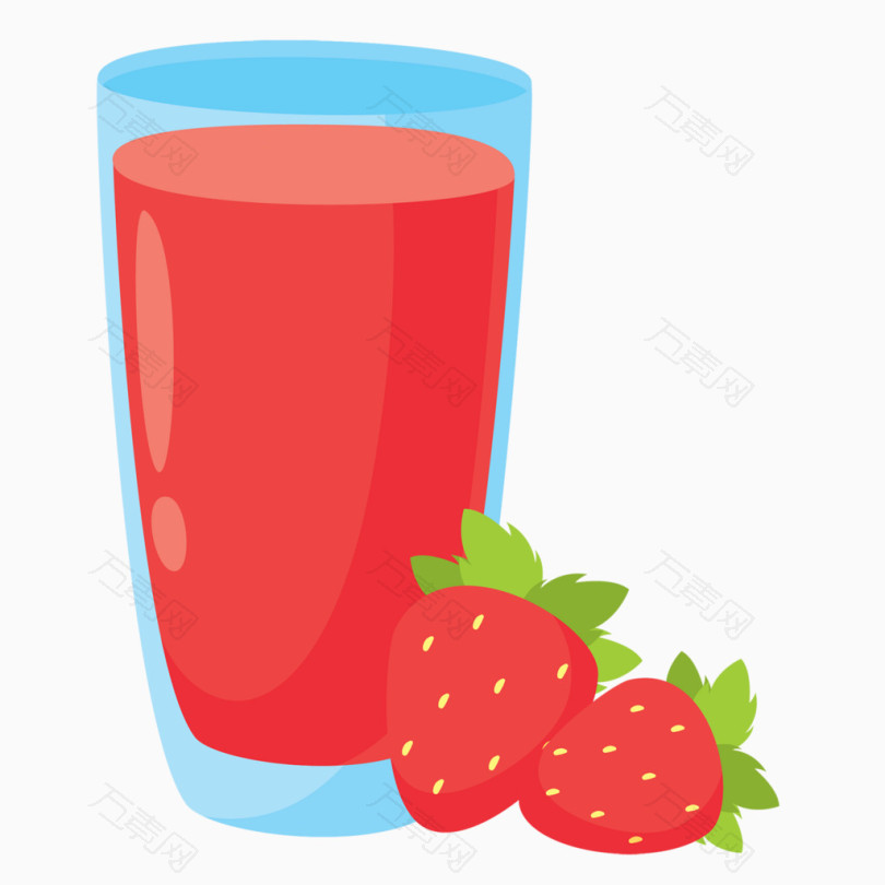 免抠元素 当前作品 万素网提供红色草莓汁卡通手绘素材.该素材体积0.