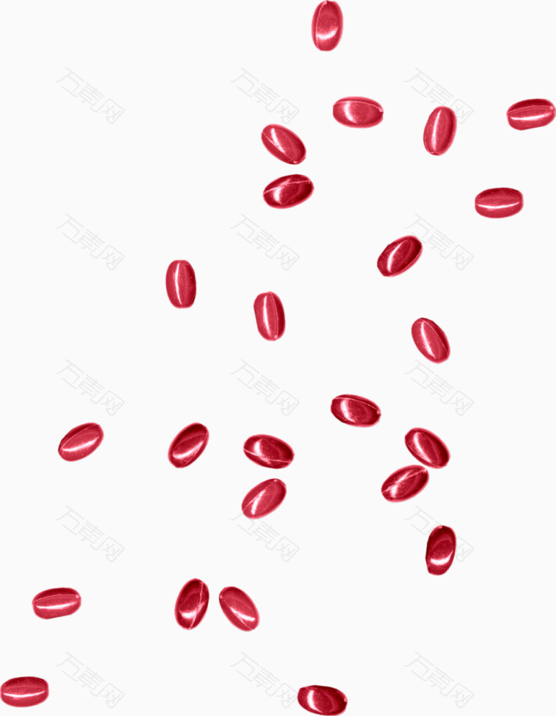 红豆子手绘免抠元素图片-元素素材3335055-万素网