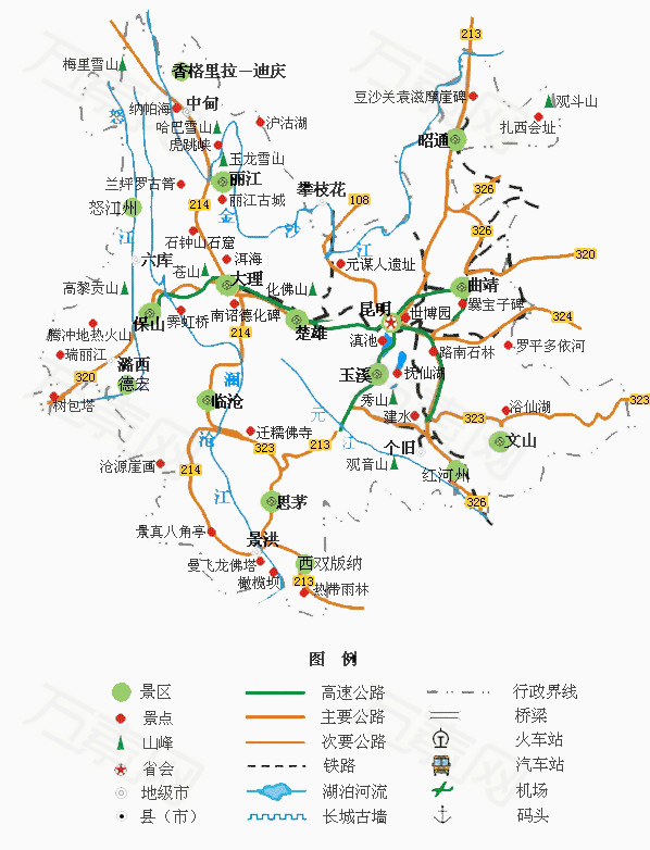 云南线路图