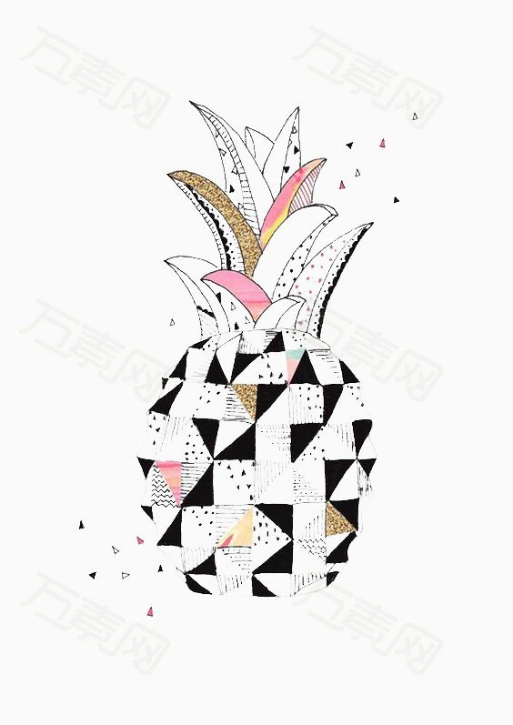 万素网 素材分类 菠萝 11173 万素网提供菠萝png设计素材,背景素材