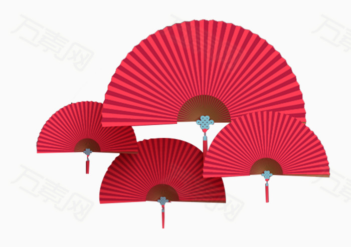 红色的扇子