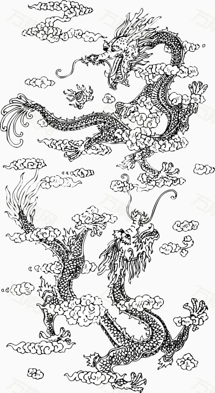 中国风古典龙纹