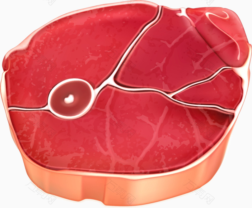 牛肉牛排_卡通手绘_1773*1461px_编号338218_png格式_万素网