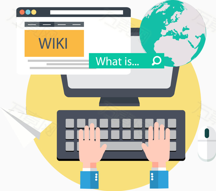 wiki百科图标矢量图