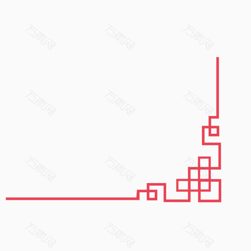 矢量红色中国风元素边框素材