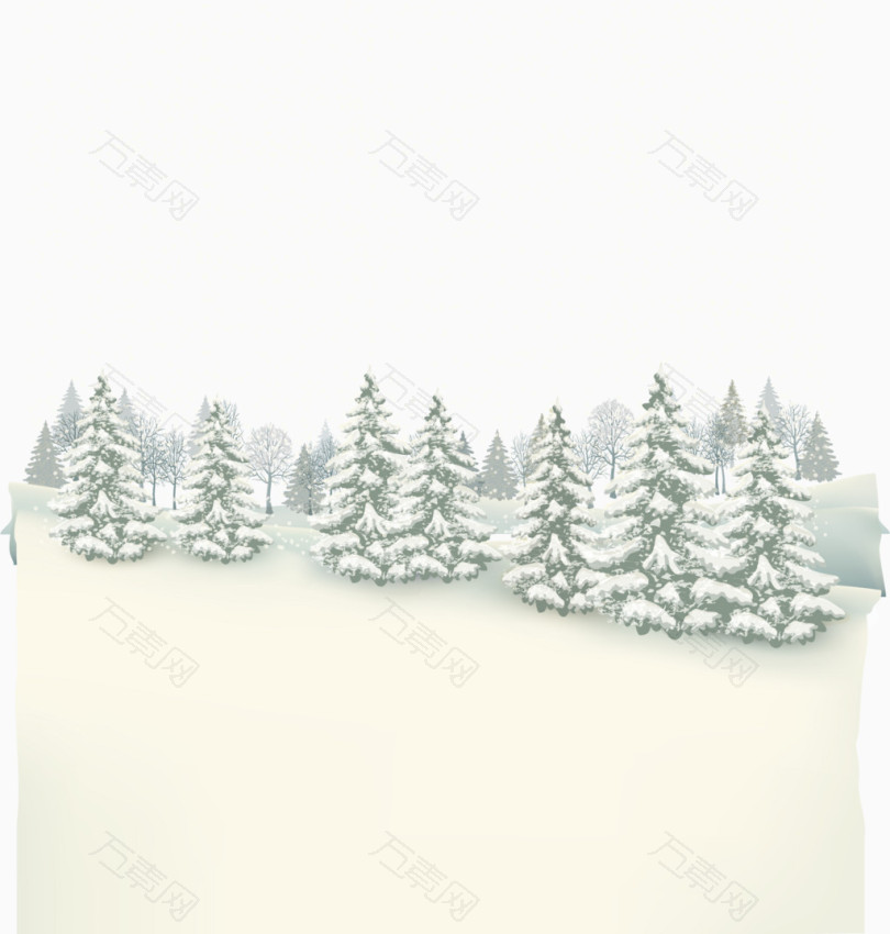雪地冬季暴风雪素材