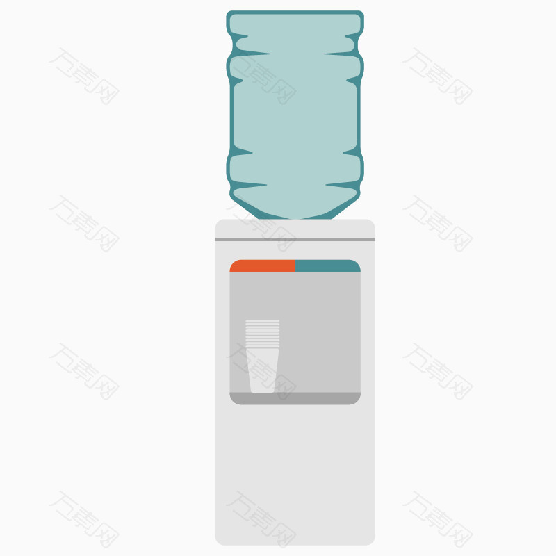 卡通手绘饮水机