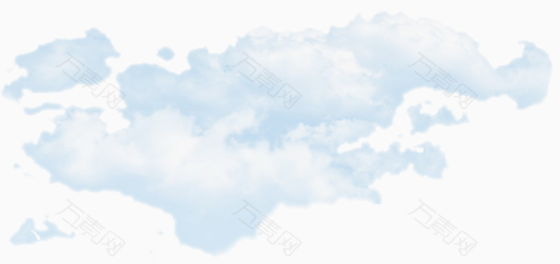 万素网 免抠元素 漂浮元素 大团云雾半透明背景素材  图片素材详细