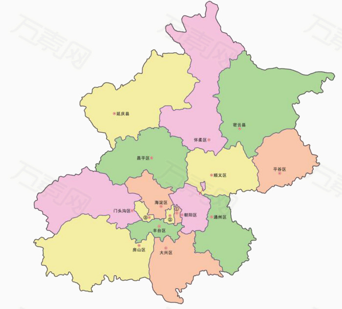 简约北京地图图片免费下载_装饰元素_万素网