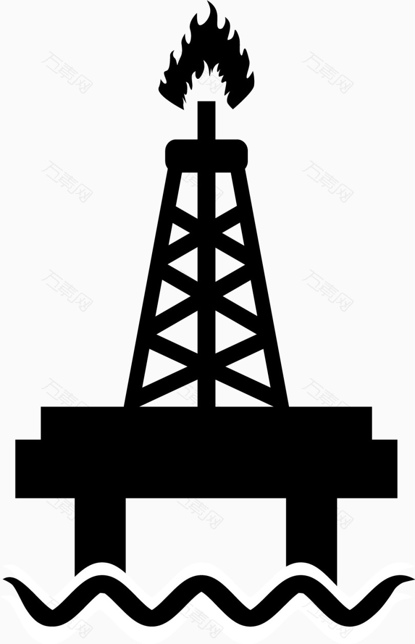 矢量石油砖井台图标2免抠元素图片-元素素材4275855-万素网