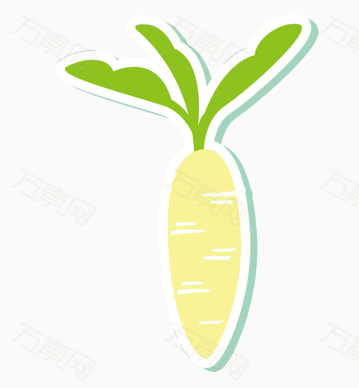 卡通蔬菜 手绘蔬菜 卡通萝卜 手绘萝卜 蔬菜