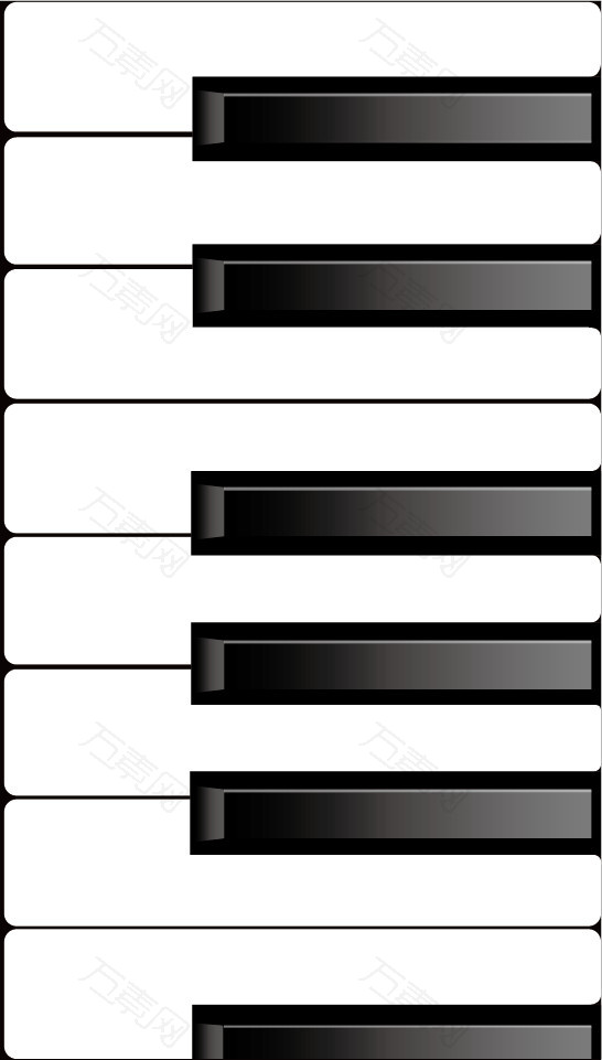 黑白琴键图
