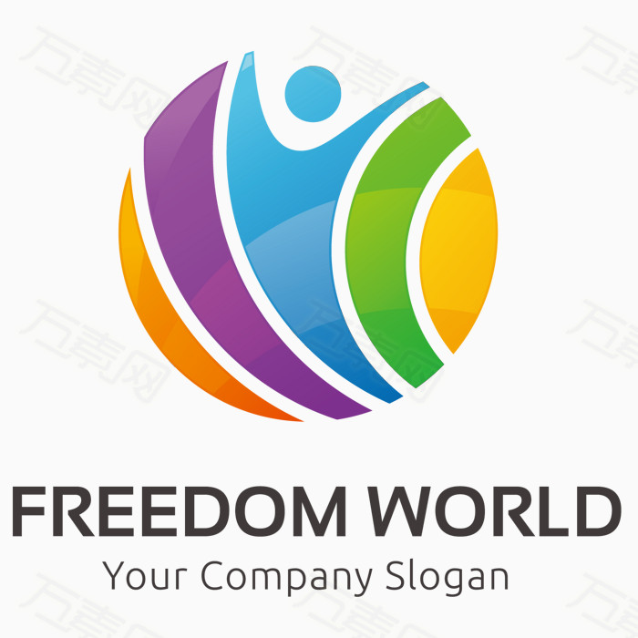 抽象logo矢量图                 万素网提供抽象logo矢量图png设计