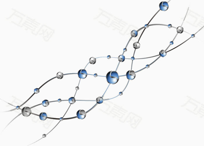 分子结构矢量素材