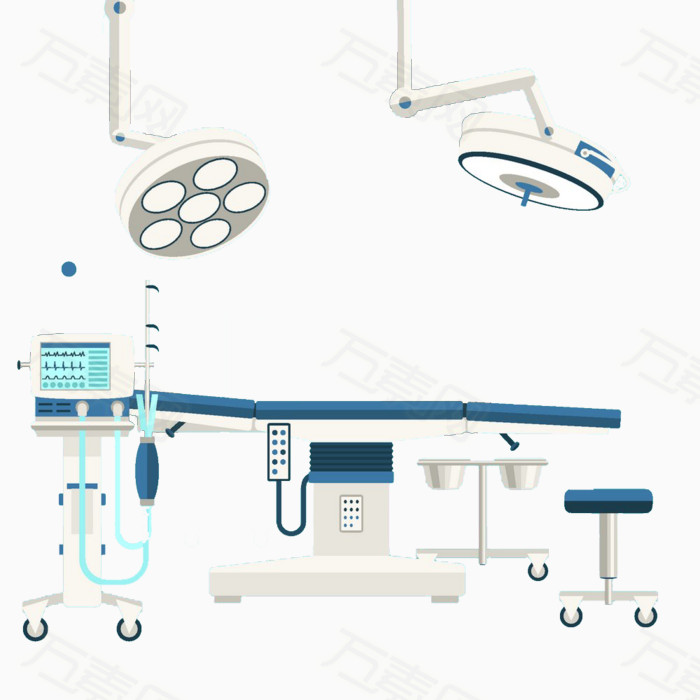 纯净手术室高清免扣素材图片免费下载_卡通手绘_万素网