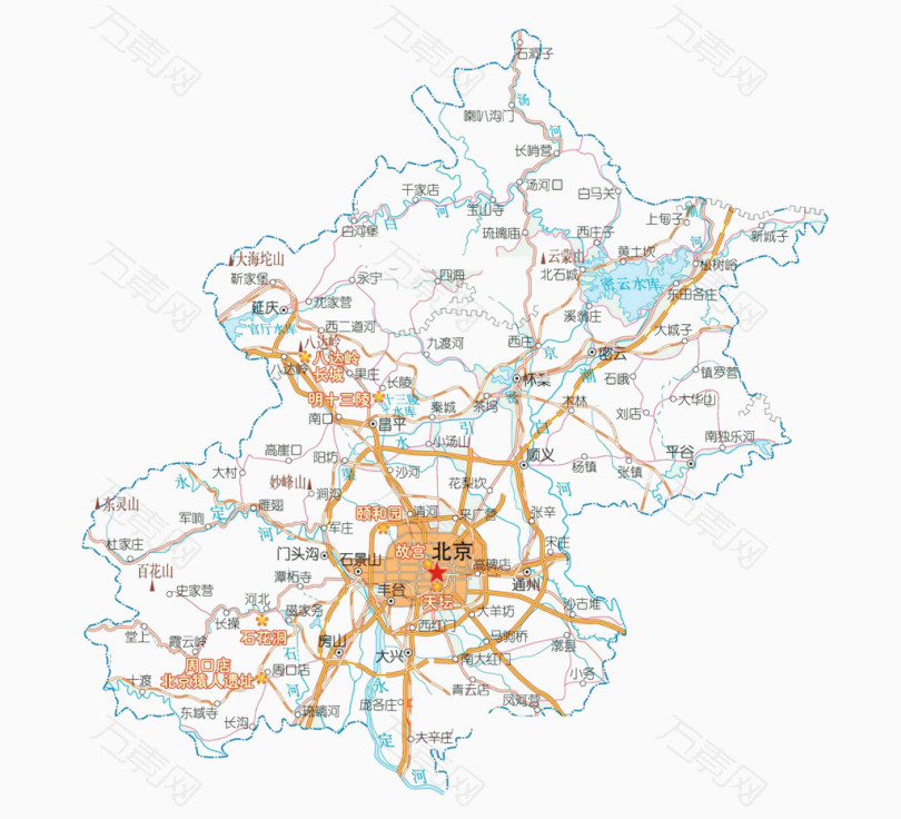 北京地图图片