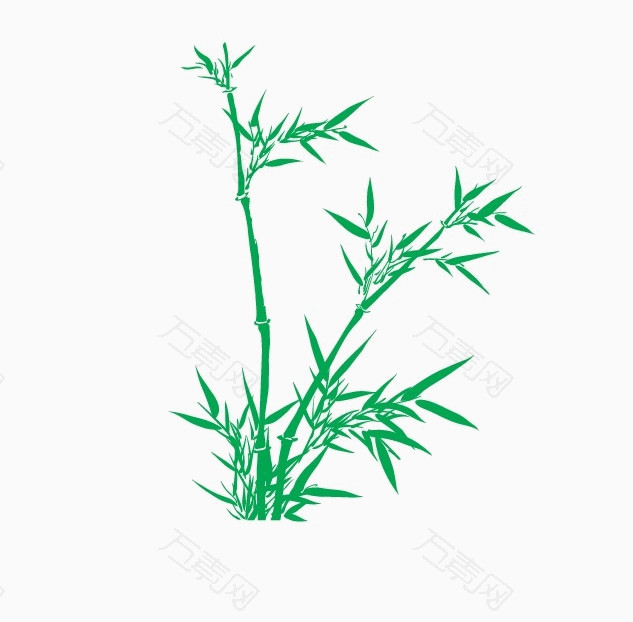 手绘图片竹子卡通
