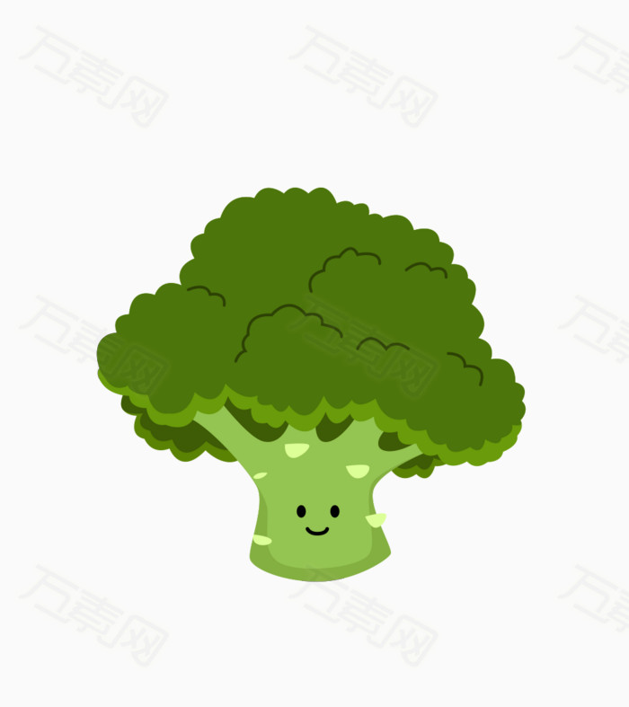 西兰花 蔬菜 卡通蔬菜 健康营养 健康 维生素素食  可爱