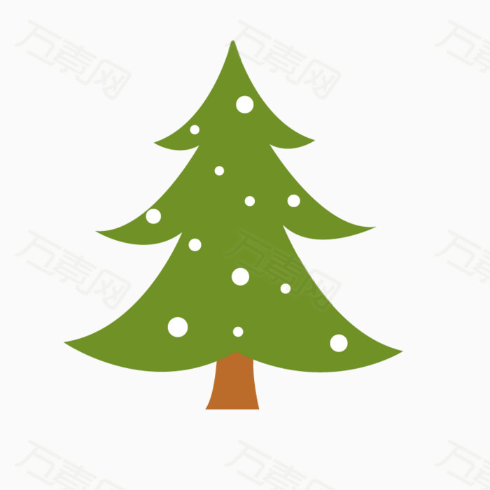 绿色松树卡通图片免费下载_其他_万素网