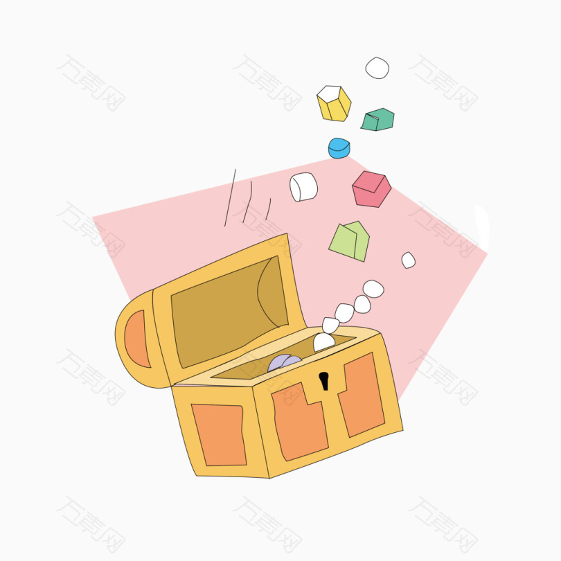 卡通箱子矢量