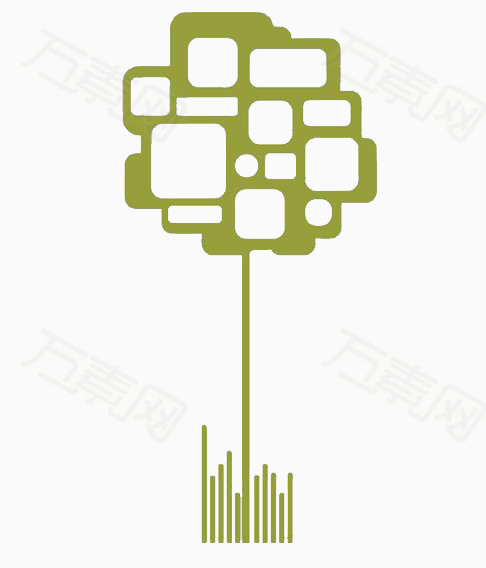 大树造型贴纸便签纸图片免费下载_卡通手绘_万素网