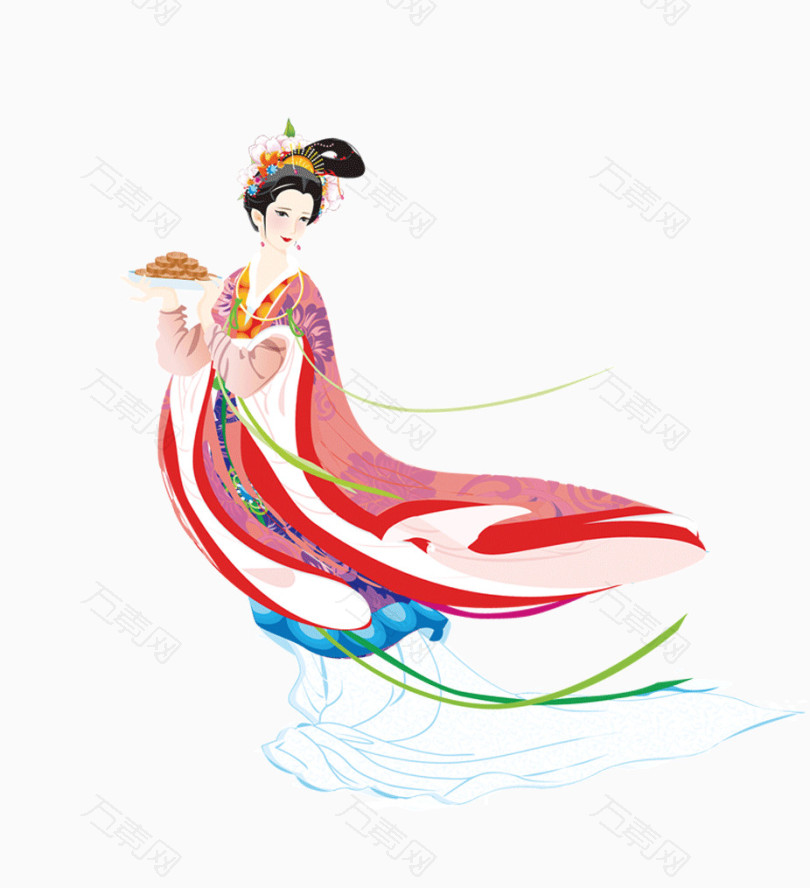 中秋嫦娥仙子  图片素材详细参数: 编号9577 分类节日元素 颜色模式