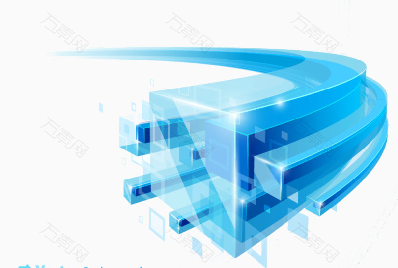 效果元素 3d科技蓝色立体图  编号3641200 分类效果元素 颜色模式rgb