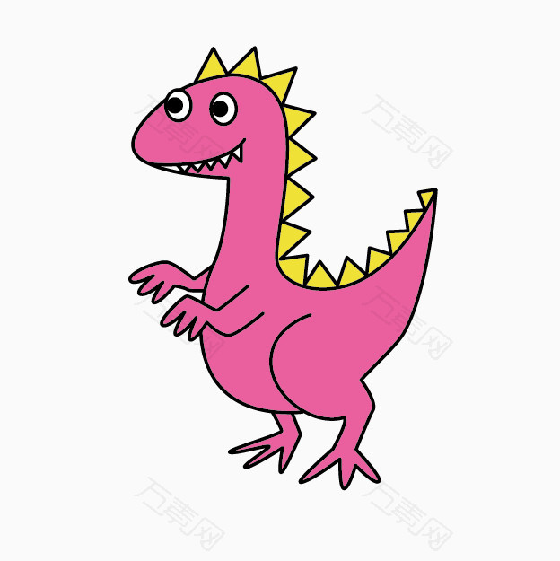 免抠元素 装饰元素 卡通粉色恐龙  编号3156106 分类装饰元素 颜色