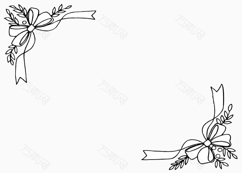 蝴蝶结花纹