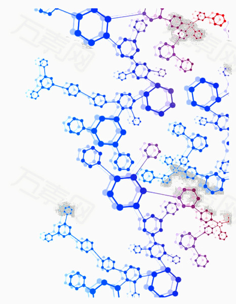 分子结构图                 万素网提供彩色分子结构图png设计素材
